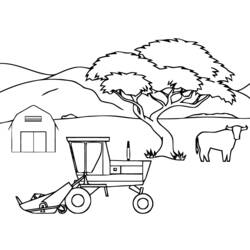 Coloring page: Tractor (Transportation) #142044 - Free Printable Coloring Pages