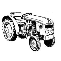 Coloring page: Tractor (Transportation) #142048 - Printable coloring pages