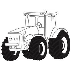 Tractor (Transportation) coloring page #172547 to print and color