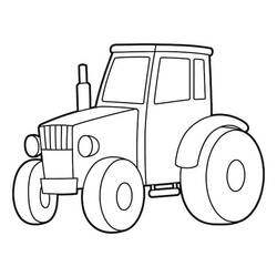 Tractor (Transportation) coloring page #172555 to print and color