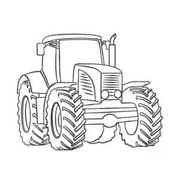 Tractor (Transportation) coloring page #172569 to print and color