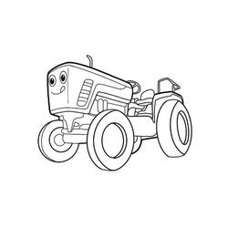 Tractor (Transportation) coloring page #172578 to print and color
