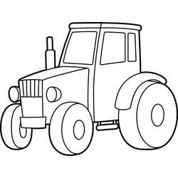 Tractor (Transportation) coloring page #172579 to print and color