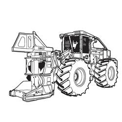 Tractor (Transportation) coloring page #172582 to print and color