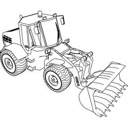 Tractor (Transportation) coloring page #172595 to print and color