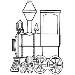 Coloring page: Train / Locomotive (Transportation) #135028 - Printable coloring pages