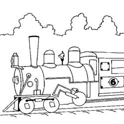 Coloring page: Train / Locomotive (Transportation) #135032 - Free Printable Coloring Pages