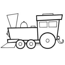 Coloring page: Train / Locomotive (Transportation) #135036 - Printable coloring pages