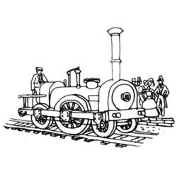 Coloring page: Train / Locomotive (Transportation) #135038 - Free Printable Coloring Pages