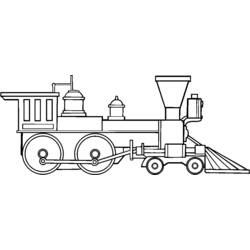 Coloring page: Train / Locomotive (Transportation) #135048 - Printable coloring pages
