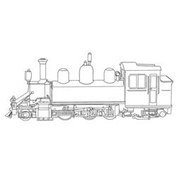 Coloring page: Train / Locomotive (Transportation) #135054 - Free Printable Coloring Pages