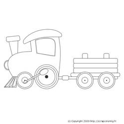 Coloring page: Train / Locomotive (Transportation) #135061 - Free Printable Coloring Pages