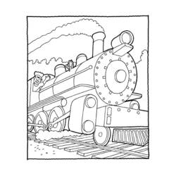 Coloring page: Train / Locomotive (Transportation) #135063 - Free Printable Coloring Pages