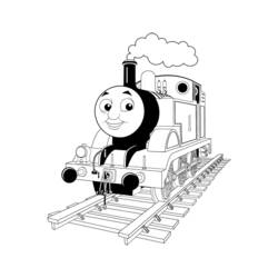 Coloring page: Train / Locomotive (Transportation) #135076 - Free Printable Coloring Pages