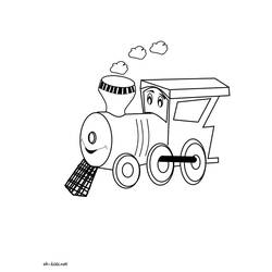 Coloring page: Train / Locomotive (Transportation) #135077 - Free Printable Coloring Pages