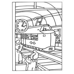 Coloring page: Train / Locomotive (Transportation) #135080 - Free Printable Coloring Pages