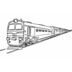 Coloring page: Train / Locomotive (Transportation) #135083 - Printable coloring pages