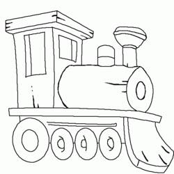 Coloring page: Train / Locomotive (Transportation) #135086 - Free Printable Coloring Pages