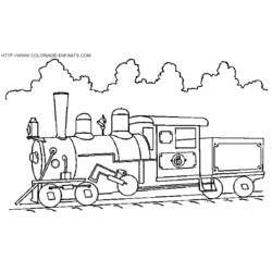 Coloring page: Train / Locomotive (Transportation) #135087 - Free Printable Coloring Pages