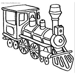 Coloring page: Train / Locomotive (Transportation) #135094 - Free Printable Coloring Pages