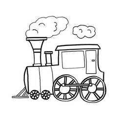 Coloring page: Train / Locomotive (Transportation) #135105 - Free Printable Coloring Pages
