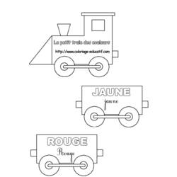Coloring page: Train / Locomotive (Transportation) #135110 - Free Printable Coloring Pages