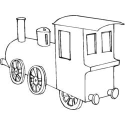 Coloring page: Train / Locomotive (Transportation) #135130 - Free Printable Coloring Pages
