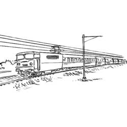 Coloring page: Train / Locomotive (Transportation) #135138 - Free Printable Coloring Pages