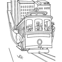 Coloring page: Train / Locomotive (Transportation) #135153 - Free Printable Coloring Pages
