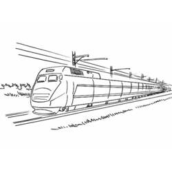 Coloring page: Train / Locomotive (Transportation) #135160 - Printable coloring pages