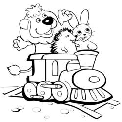 Coloring page: Train / Locomotive (Transportation) #135173 - Free Printable Coloring Pages