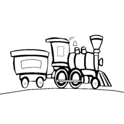 Coloring page: Train / Locomotive (Transportation) #135175 - Free Printable Coloring Pages