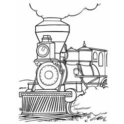 Coloring page: Train / Locomotive (Transportation) #135177 - Free Printable Coloring Pages