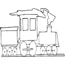 Coloring page: Train / Locomotive (Transportation) #135192 - Free Printable Coloring Pages