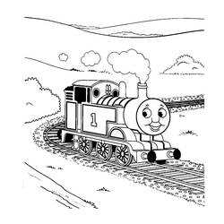 Coloring page: Train / Locomotive (Transportation) #135194 - Free Printable Coloring Pages