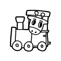 Coloring page: Train / Locomotive (Transportation) #135195 - Free Printable Coloring Pages
