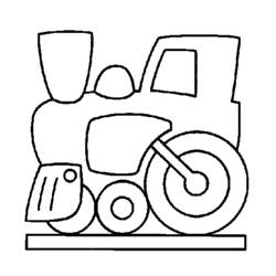 Coloring page: Train / Locomotive (Transportation) #135196 - Free Printable Coloring Pages