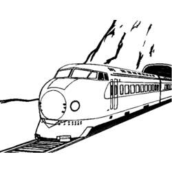 Coloring page: Train / Locomotive (Transportation) #135212 - Free Printable Coloring Pages