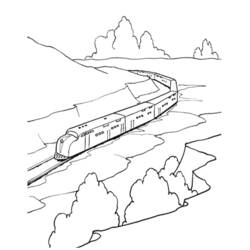Coloring page: Train / Locomotive (Transportation) #135222 - Free Printable Coloring Pages