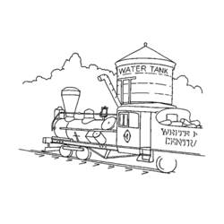 Coloring page: Train / Locomotive (Transportation) #135226 - Free Printable Coloring Pages