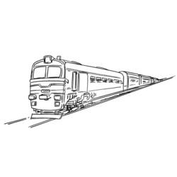Coloring page: Train / Locomotive (Transportation) #135237 - Printable coloring pages