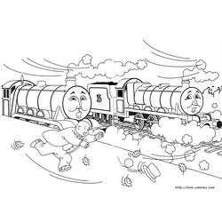 Coloring page: Train / Locomotive (Transportation) #135246 - Free Printable Coloring Pages
