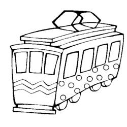 Tram (Transportation) coloring page #145409 to print and color