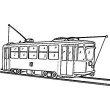 Coloring pages: Tram - Free Printable Coloring Pages