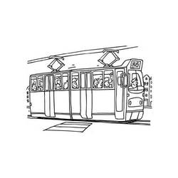 Tram (Transportation) coloring page #210528 to print and color