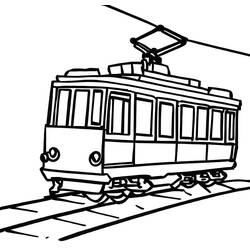 Tram (Transportation) coloring page #210529 to print and color