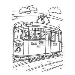 Tram (Transportation) coloring page #210533 to print and color