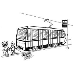 Tram (Transportation) coloring page #210540 to print and color