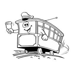 Tram (Transportation) coloring page #210542 to print and color