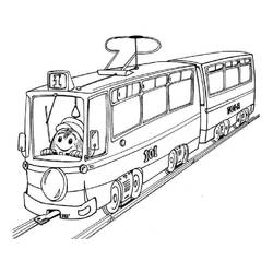 Tram (Transportation) coloring page #210546 to print and color